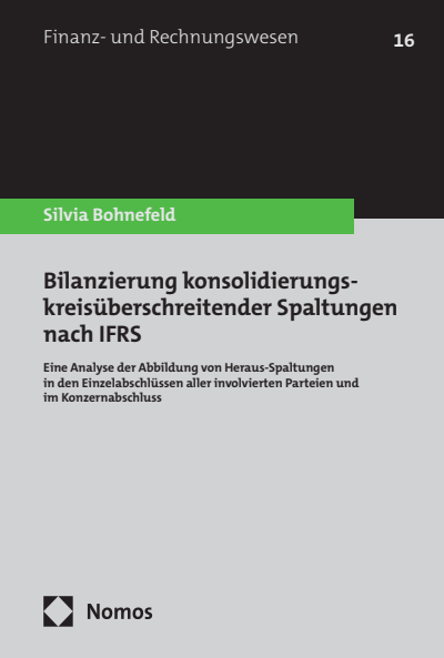 Cover des Buchs: Bilanzierung konsolidierungskreisüberschreitender Spaltungen nach IFRS