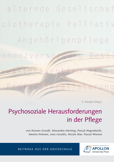 Cover des Buchs: Psychosoziale Herausforderungen in der Pflege