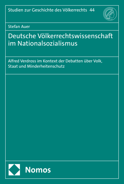 Cover des Buchs: Deutsche Völkerrechtswissenschaft im Nationalsozialismus