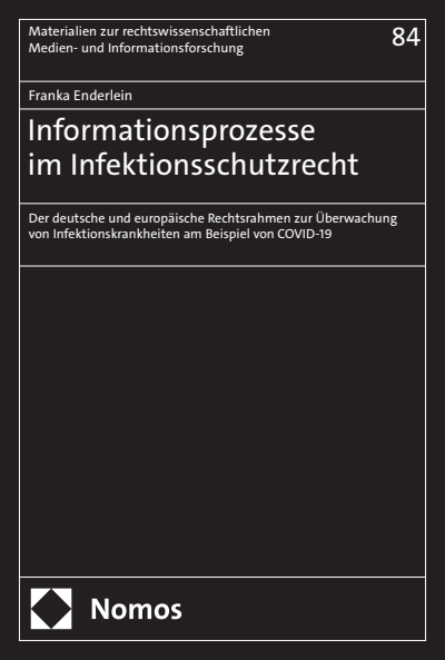 Cover des Buchs: Informationsprozesse im Infektionsschutzrecht