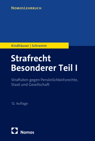 Cover des Buchs: Strafrecht Besonderer Teil I