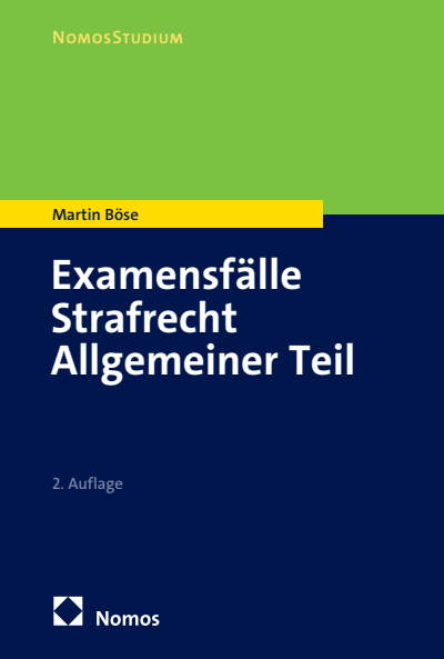 Cover des Buchs: Examensfälle Strafrecht Allgemeiner Teil