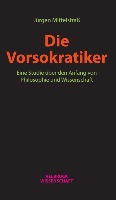 Cover of book: Die Vorsokratiker