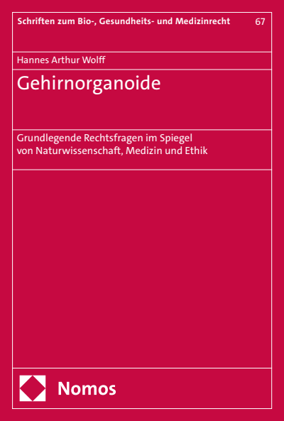 Cover des Buchs: Gehirnorganoide
