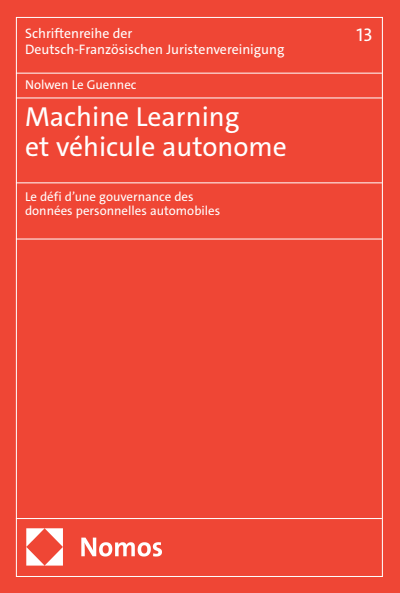 Cover des Buchs: Machine Learning et véhicule autonome