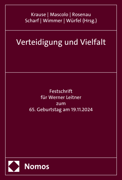 Cover des Buchs: Verteidigung und Vielfalt
