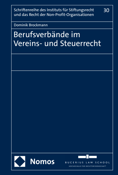 Cover des Buchs: Berufsverbände im Vereins- und Steuerrecht