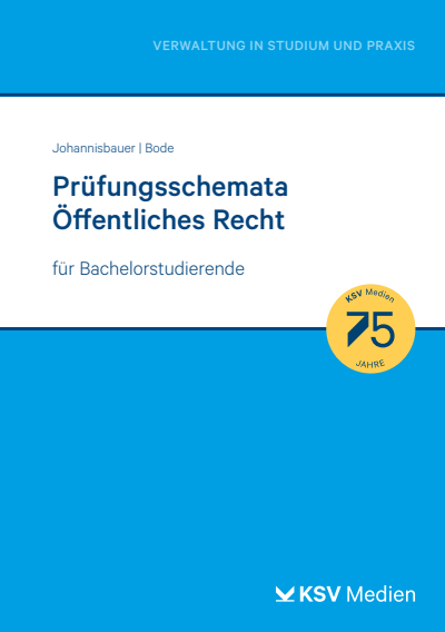 Cover des Buchs: Prüfungsschmata Öffentliches Recht