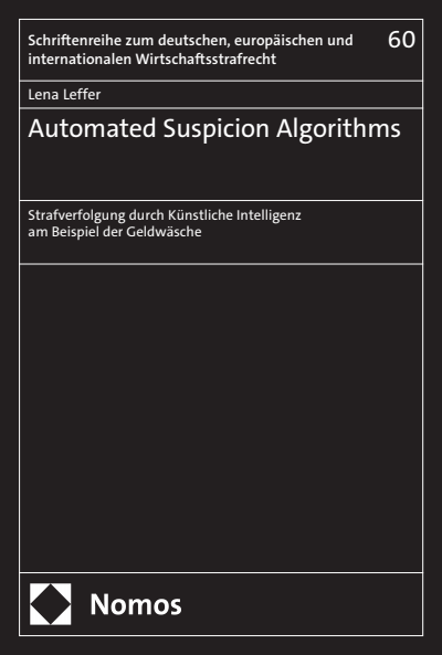 Cover des Buchs: Automated Suspicion Algorithms