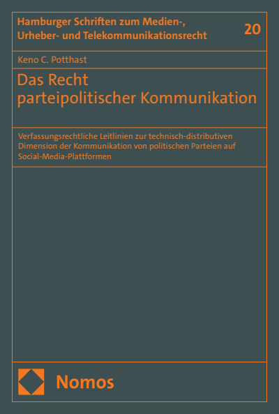 Cover des Buchs: Das Recht parteipolitischer Kommunikation