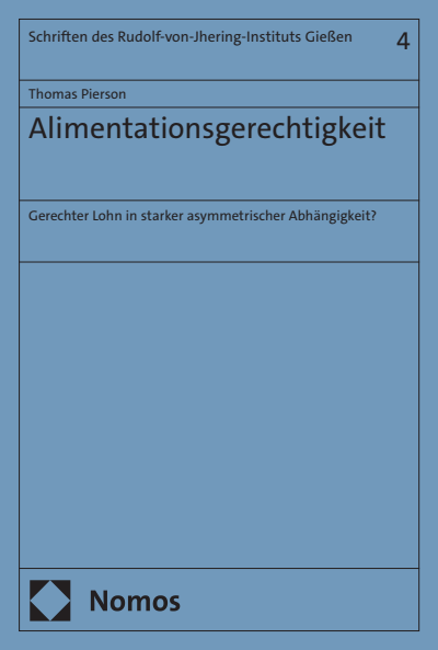 Cover des Buchs: Alimentationsgerechtigkeit