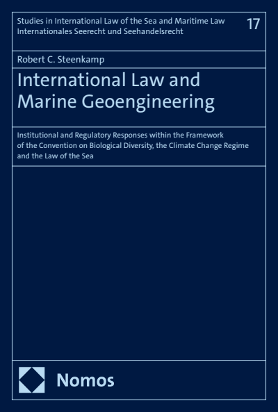 Cover des Buchs: International Law and Marine Geoengineering