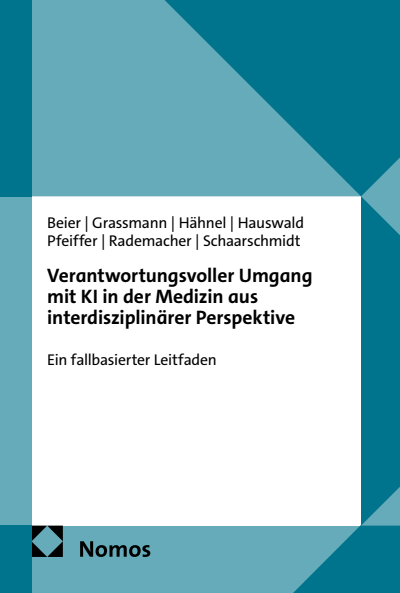 Cover des Buchs: Verantwortungsvoller Umgang mit KI in der Medizin aus interdisziplinärer Perspektive