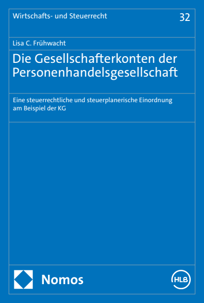 Cover des Buchs: Die Gesellschafterkonten der Personenhandelsgesellschaft