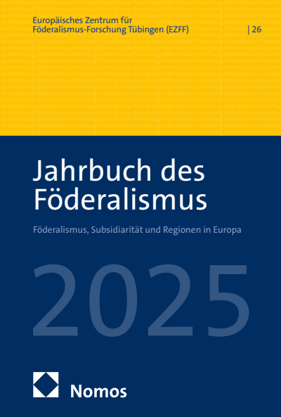 Cover des Buchs: Jahrbuch des Föderalismus 2025
