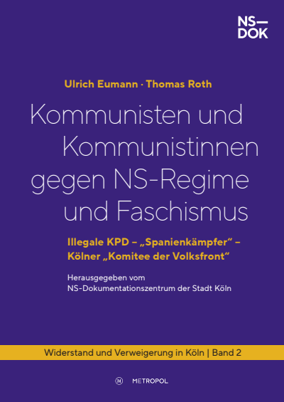 Cover des Buchs: Kommunisten und Kommunistinnen gegen NS-Regime und Faschismus