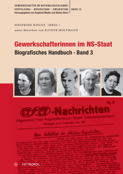Cover des Buchs: Gewerkschafterinnen im NS-Staat