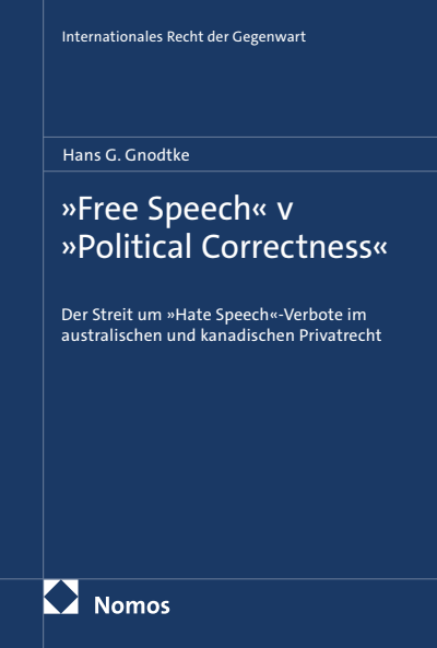 Cover des Buchs: »Free Speech« v »Political Correctness«