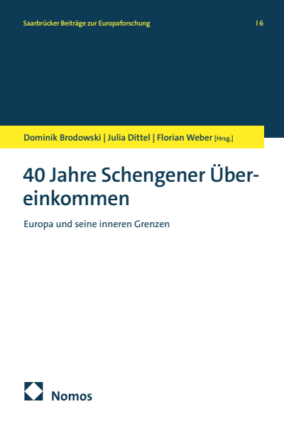 Cover des Buchs: 40 Jahre Schengener Übereinkommen