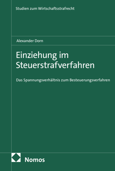 Cover des Buchs: Einziehung im Steuerstrafverfahren