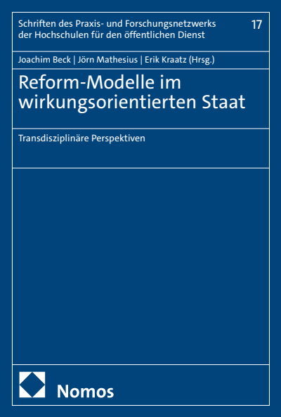 Cover des Buchs: Reform-Modelle im wirkungsorientierten Staat