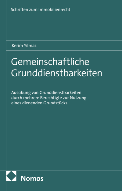 Cover des Buchs: Gemeinschaftliche Grunddienstbarkeiten