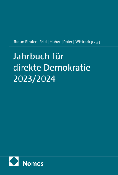 Cover des Buchs: Jahrbuch für direkte Demokratie 2023/2024