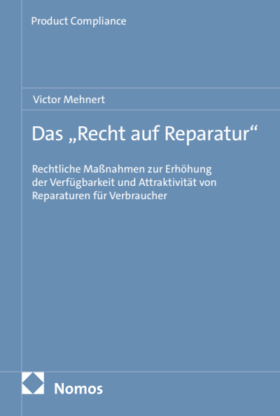Cover of book: Das „Recht auf Reparatur“
