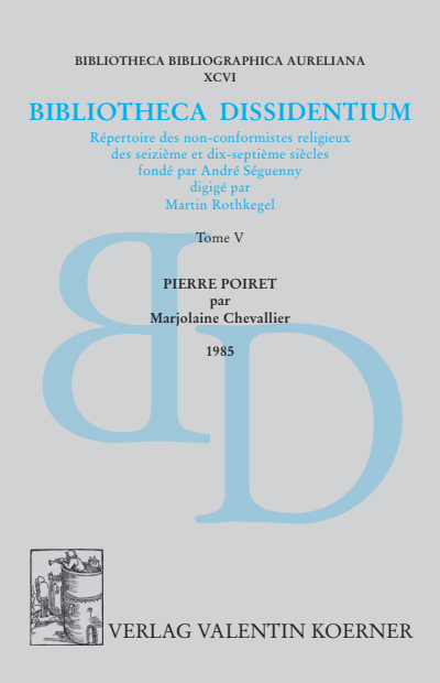 Cover des Buchs: Bibliotheca Dissidentium V