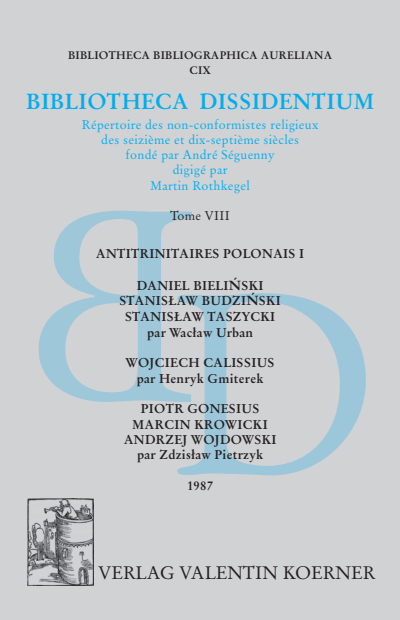 Cover des Buchs: Bibliotheca Dissidentium VIII
