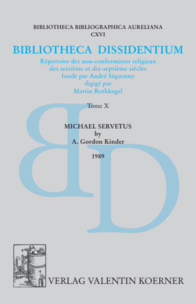 Cover des Buchs: Bibliotheca Dissidentium X