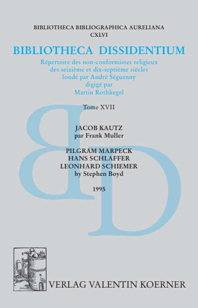 Cover des Buchs: Bibliotheca Dissidentium XVII