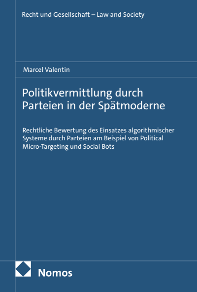 Cover des Buchs: Politikvermittlung durch Parteien in der Spätmoderne