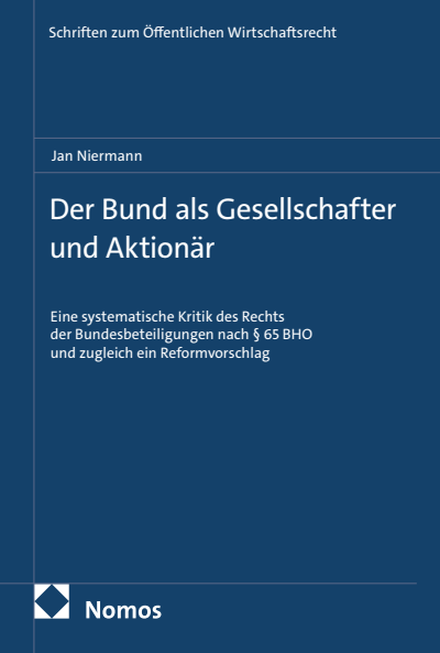 Cover des Buchs: Der Bund als Gesellschafter und Aktionär
