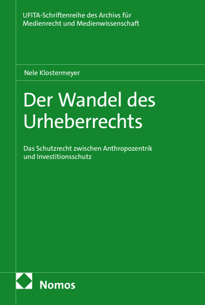 Cover des Buchs: Der Wandel des Urheberrechts