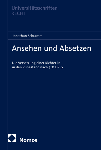 Cover des Buchs: Ansehen und Absetzen