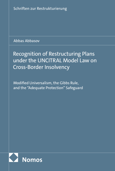 Cover des Buchs: Recognition of Restructuring Plans under the UNCITRAL Model Law on Cross-Border Insolvency