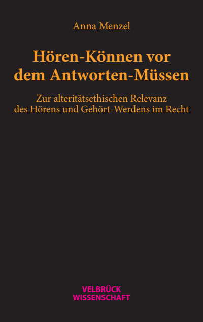 Cover des Buchs: Hören-Können vor dem Antworten-Müssen