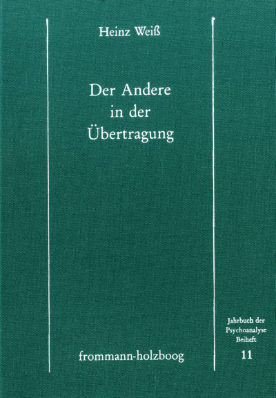 Cover des Buchs: Der Andere in der Übertragung