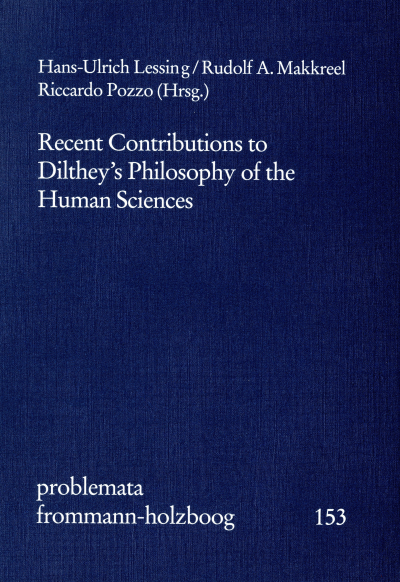 Cover des Buchs: Recent Contributions to Dilthey's Philosophy of the Human Sciences