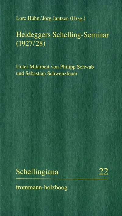 Cover des Buchs: Heideggers Schelling-Seminar (1927/28)
