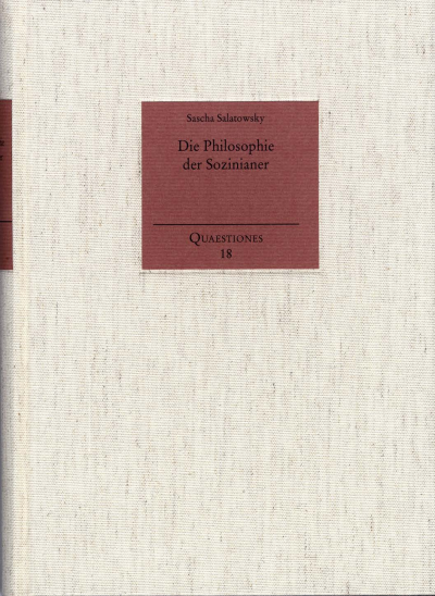 Cover of book: Die Philosophie der Sozinianer