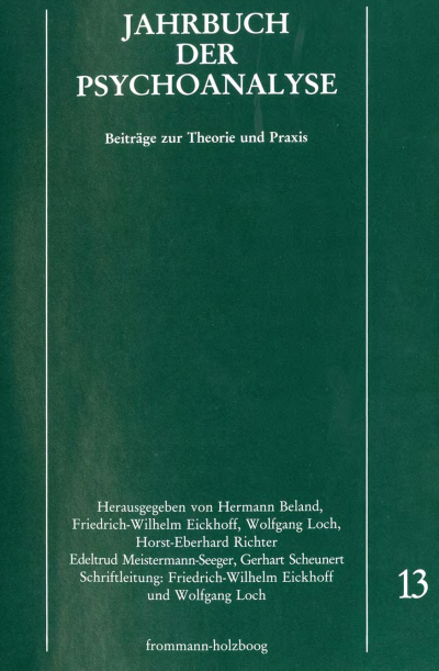 Cover des Buchs: Jahrbuch der Psychoanalyse