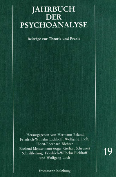 Cover des Buchs: Jahrbuch der Psychoanalyse
