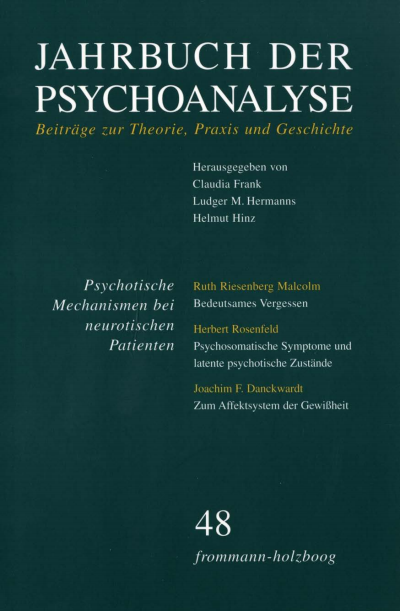 Cover des Buchs: Jahrbuch der Psychoanalyse