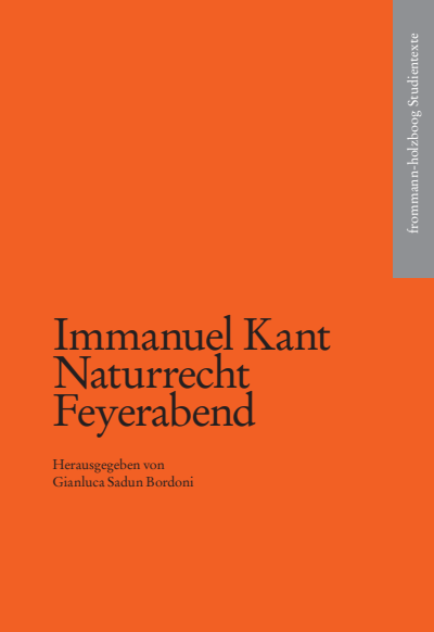 Cover of book: Immanuel Kant: Naturrecht Feyerabend
