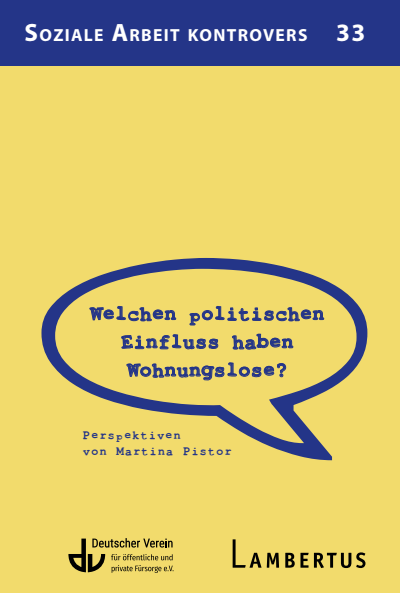 Cover of book: Welchen politischen Einfluss haben Wohnungslose?