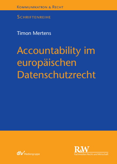 Cover des Buchs: Accountability im europäischen Datenschutzrecht