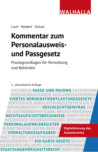 Cover des Buchs: Kommentar zum Personalausweis- und Passgesetz