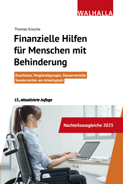 Cover des Buchs: Finanzielle Hilfen für Menschen mit Behinderung
